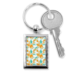 Design Pattern Seamless Tropical Key Chain (rectangle) by Tsamara