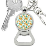 Design Pattern Seamless Tropical Bottle Opener Key Chain Front