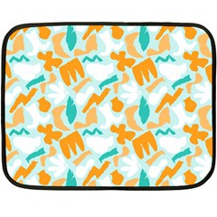 Design Pattern Seamless Tropical 35 x27  Fleece Blanket (mini) by Tsamara