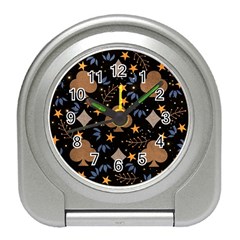 Seamless Pattern Repeat Repetition Travel Alarm Clock by Tsamara