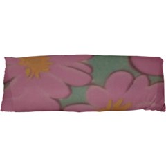 Mid Century Retro Floral 1970s 1960s Pattern 80 47 x17  Body Pillow Case Dakimakura (two Sides) by violetheavensky