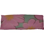 Mid Century Retro Floral 1970s 1960s Pattern 80 47 x17  Body Pillow Case Dakimakura (Two Sides) Back