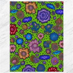 Mid Century Retro Floral 1970s 1960s Pattern 59 Canvas 36  X 48  by violetheavensky