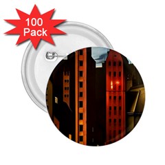 Sci-fi Futuristic Science Fiction City Neon Scene Artistic Technology Machine Fantasy Gothic Town Bu 2 25  Buttons (100 Pack)  by Posterlux