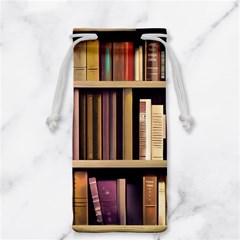 Books Bookshelves Office Fantasy Background Artwork Book Cover Apothecary Book Nook Literature Libra Jewelry Bag by Posterlux