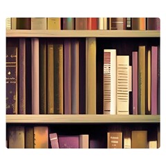 Books Bookshelves Office Fantasy Background Artwork Book Cover Apothecary Book Nook Literature Libra 50  X 40  Premium Plush Fleece Blanket (small) by Posterlux