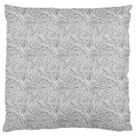 Light Grey Snake Standard Premium Plush Fleece Cushion Case (One Side) Front