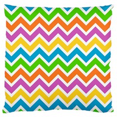 Chevron Pattern Design Texture Standard Premium Plush Fleece Cushion Case (two Sides) by Anend