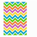 Chevron Pattern Design Texture Small Garden Flag (Two Sides) Back