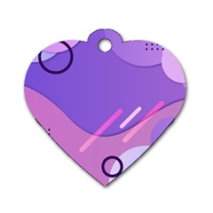 Colorful Labstract Wallpaper Theme Dog Tag Heart (one Side) by Anend