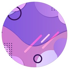 Colorful Labstract Wallpaper Theme Round Trivet by Anend
