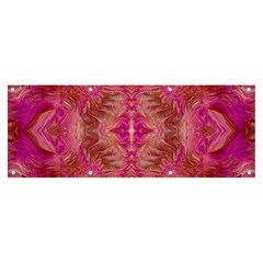 Tondo Symmetry Banner And Sign 8  X 3  by kaleidomarblingart