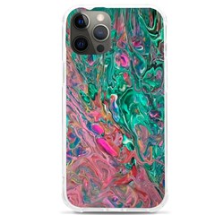Green Pour Iphone 12 Pro Max Tpu Uv Print Case by kaleidomarblingart