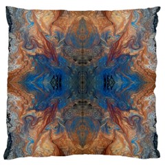 Pour Repeats Large Cushion Case (one Side) by kaleidomarblingart